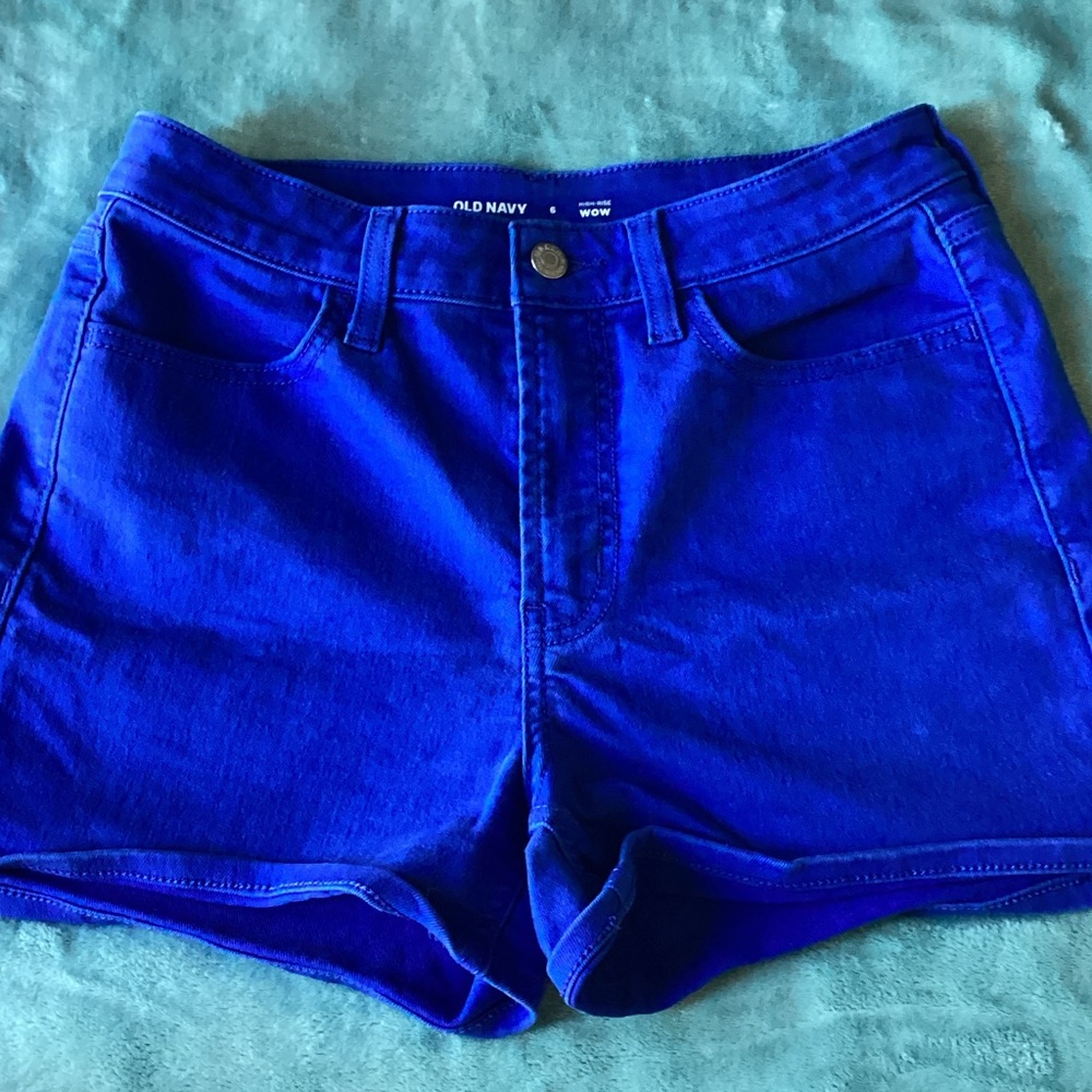 Old Navy Vibrant Pink and Bold Blue Shorts - Picture 3 of 3